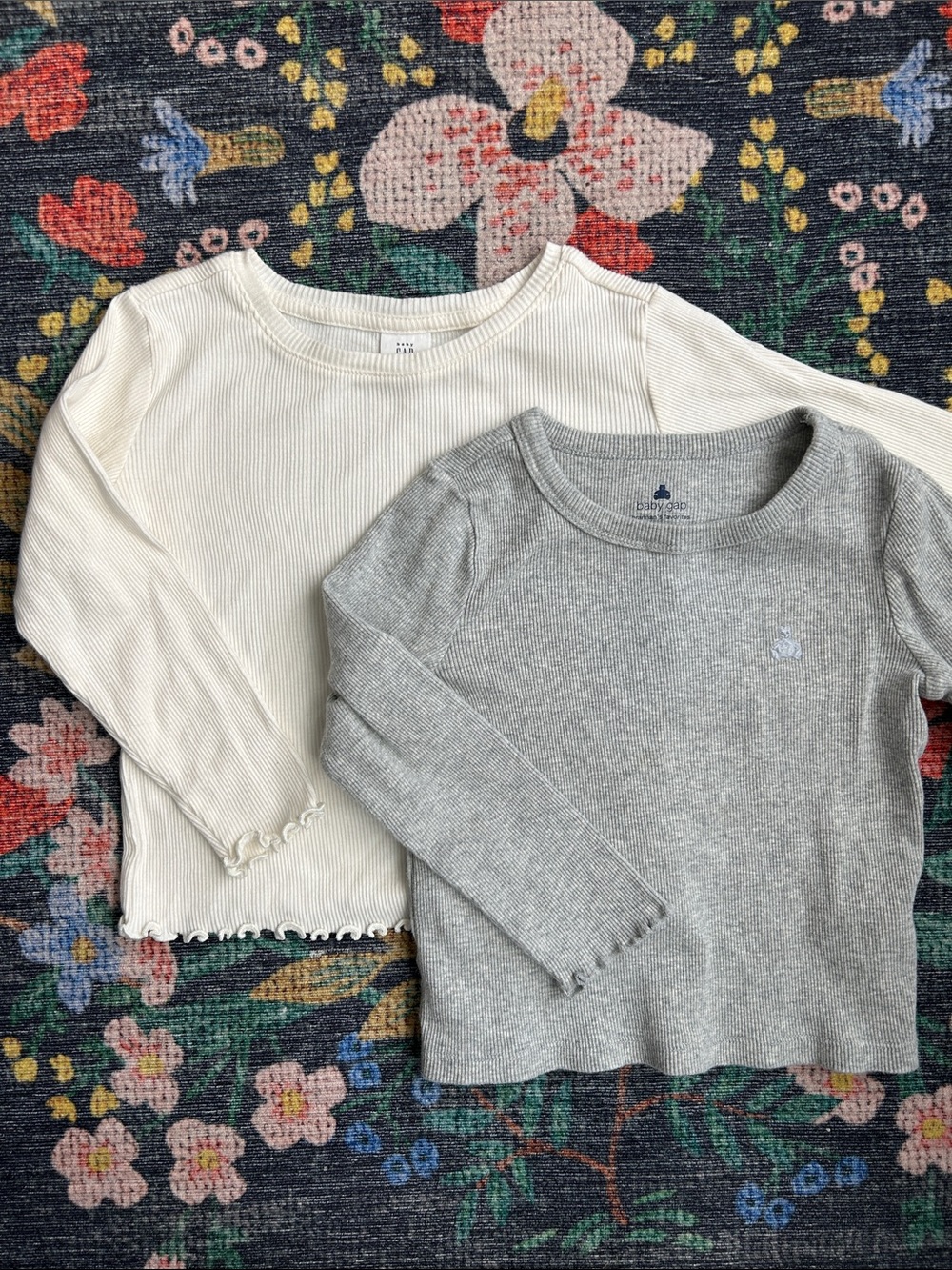 Gap Toddler Long-Sleeve Ribbed Tee Bundle, Size 2T
